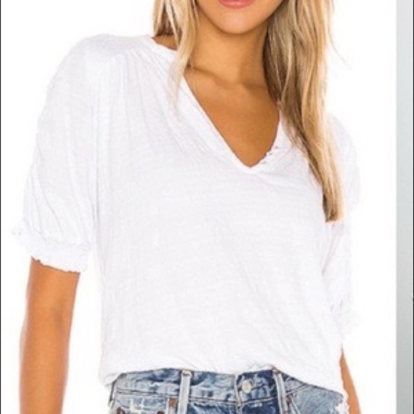 FREE PEOPLE Fever Dream Split Neck Top Pink XS - Picture 1 of 5